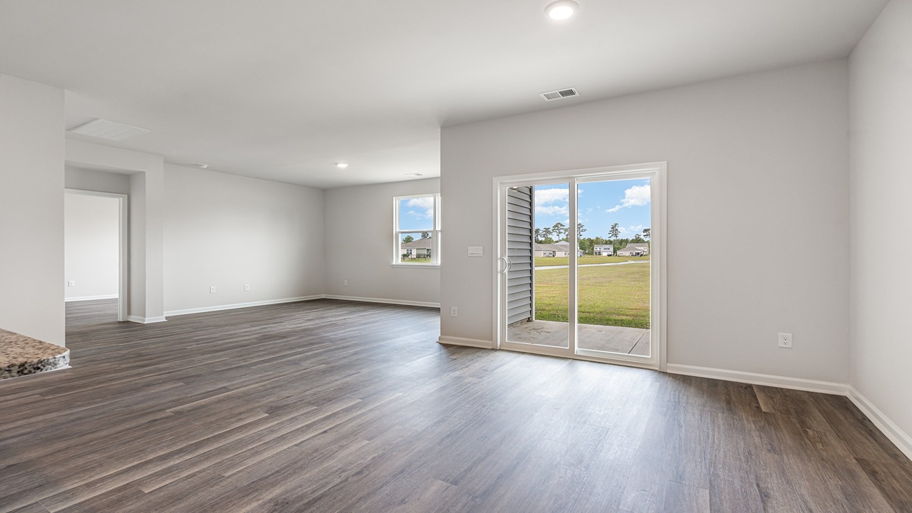 dining area with sliding glass door