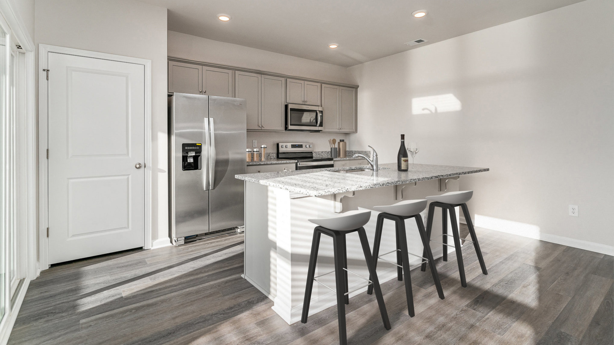 kitchen with granite
