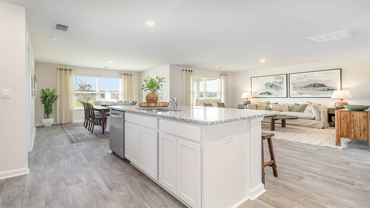 kitchen with granite counters