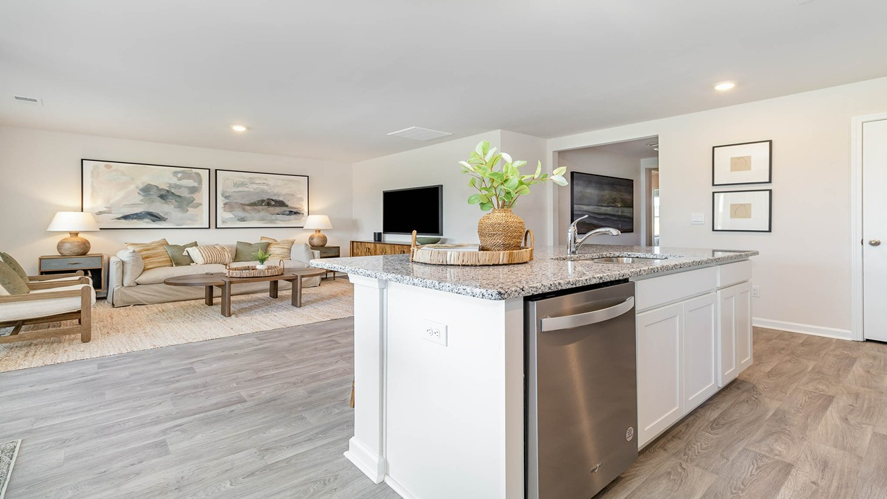 kitchen with granite counters