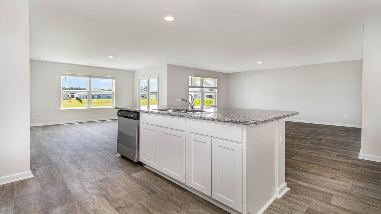 kitchen with granite counters