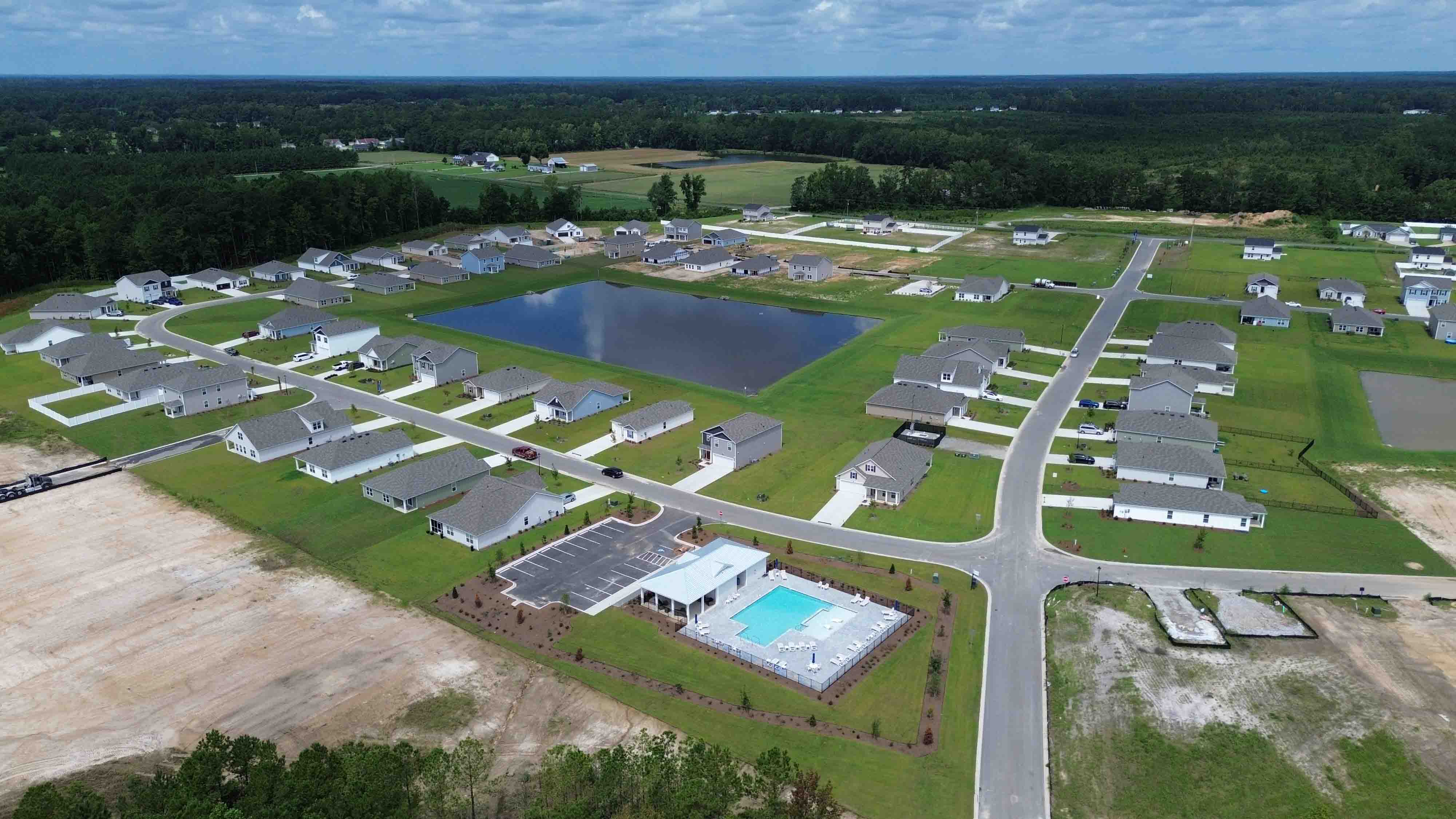 aerial of heritage crossing