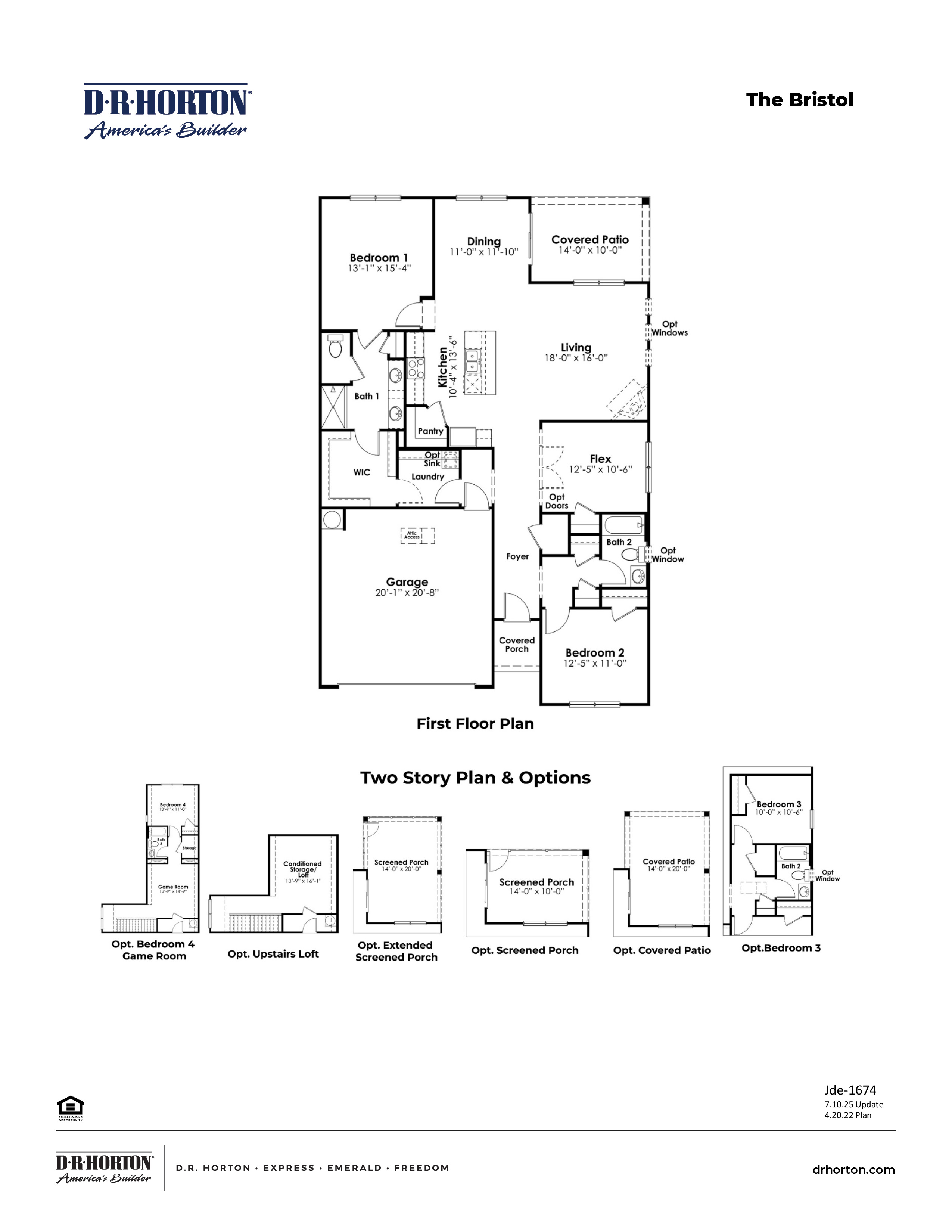 Bristol Floorplan Image at Dove Crossing