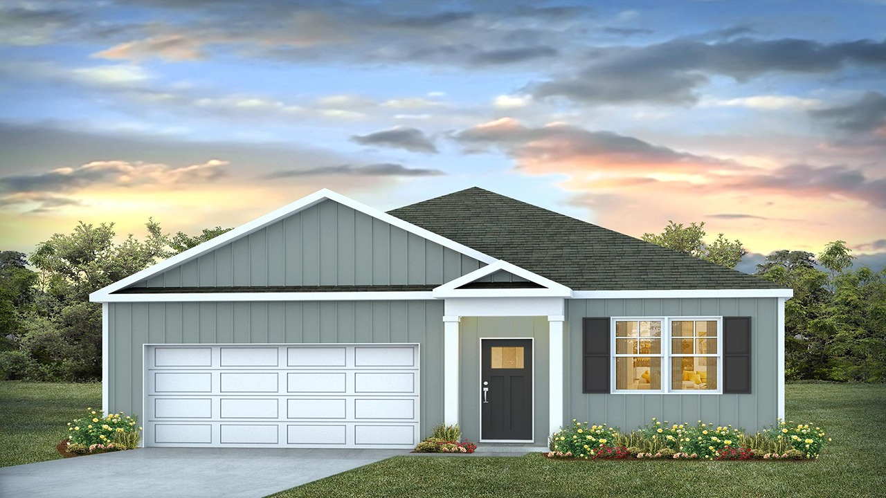 single story home with vinyl siding