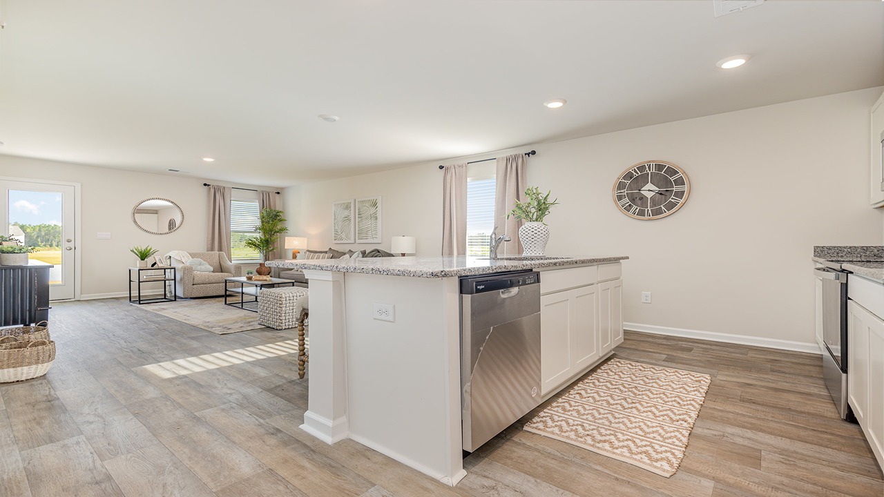 kitchen with granite counters