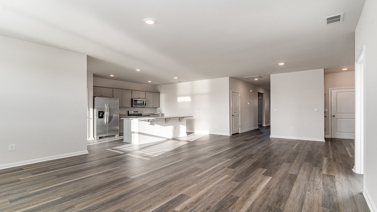 living room with ample lighting