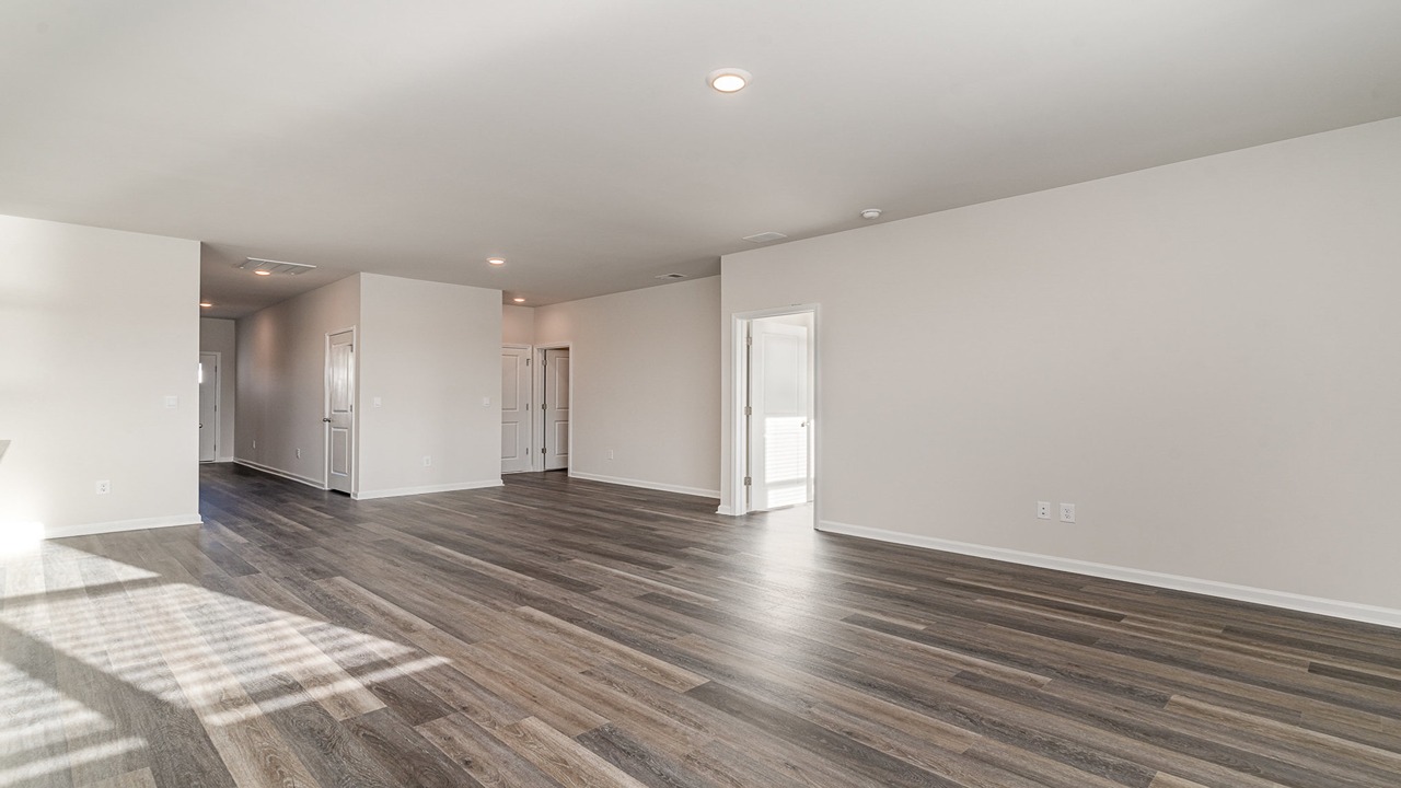 living room with ample lighting