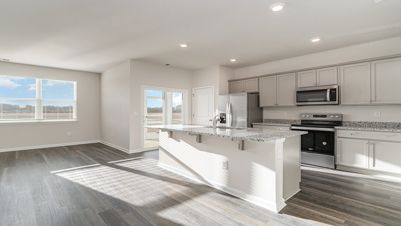 kitchen with granite counters