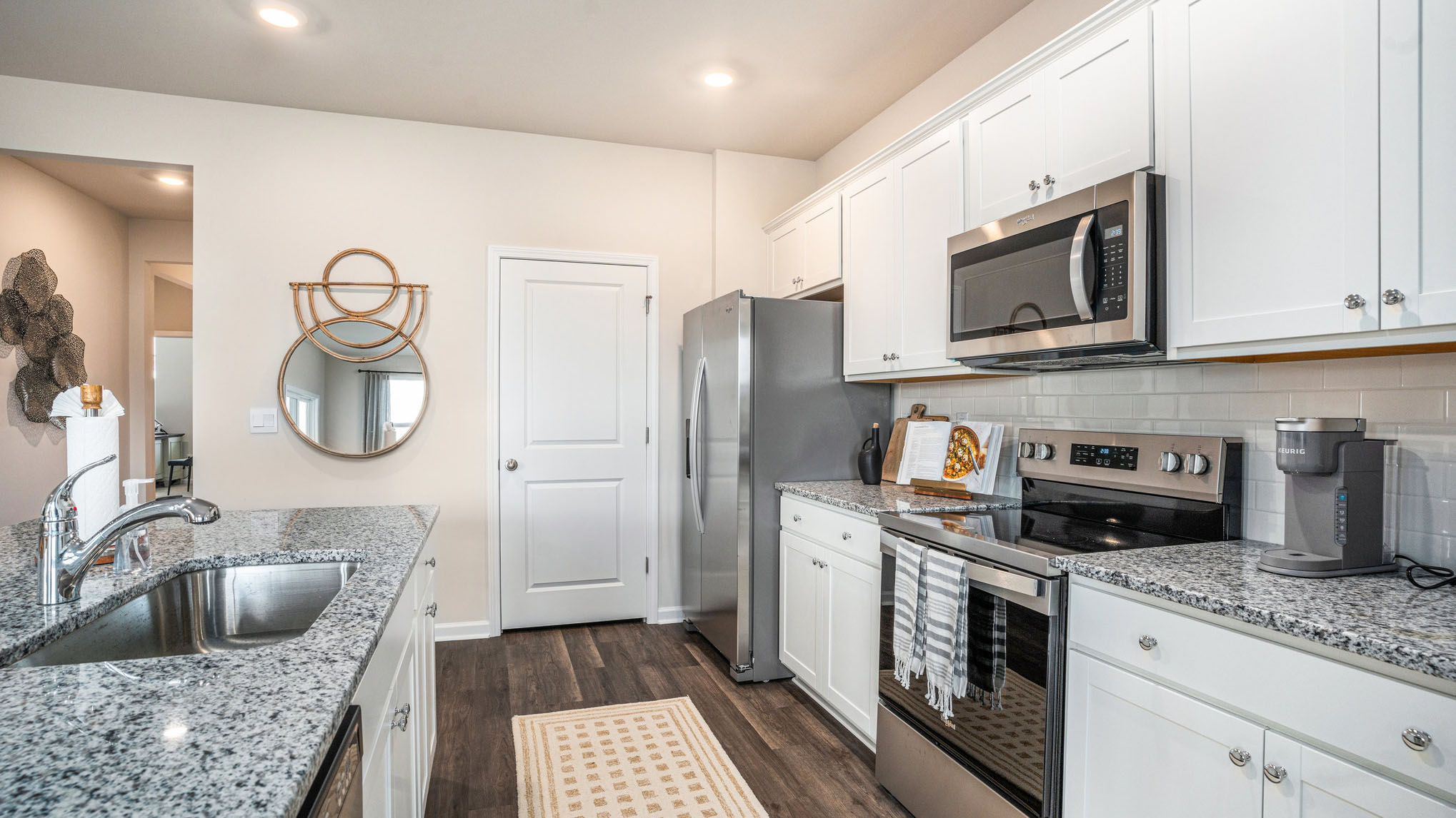 kitchen with granite counters
