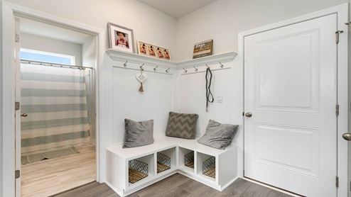 drop zone and interior garage door