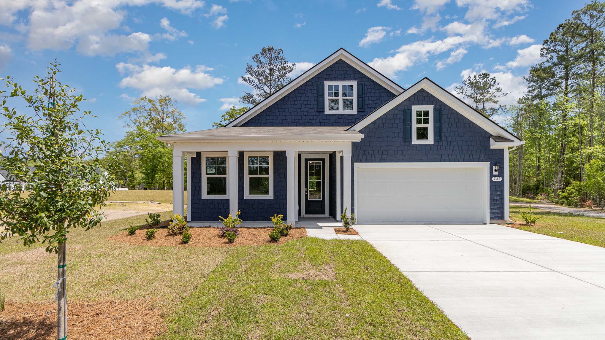 Two-story home with front porch