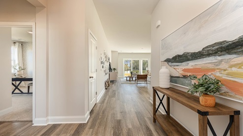 front foyer with vinyl plank flooring
