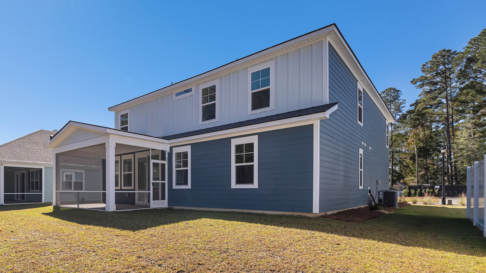 two story home with Hardie siding