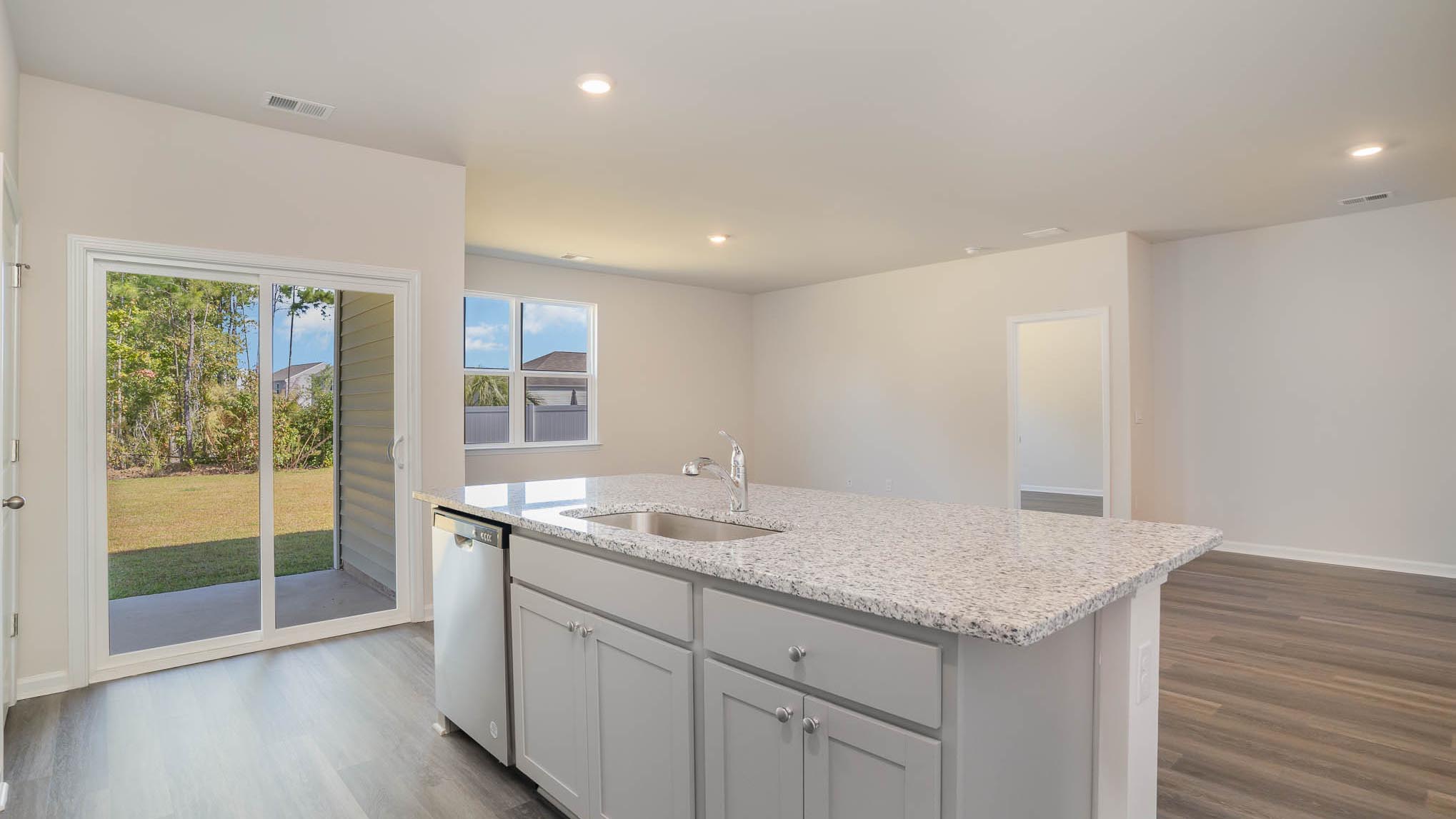 kitchen with granite counters