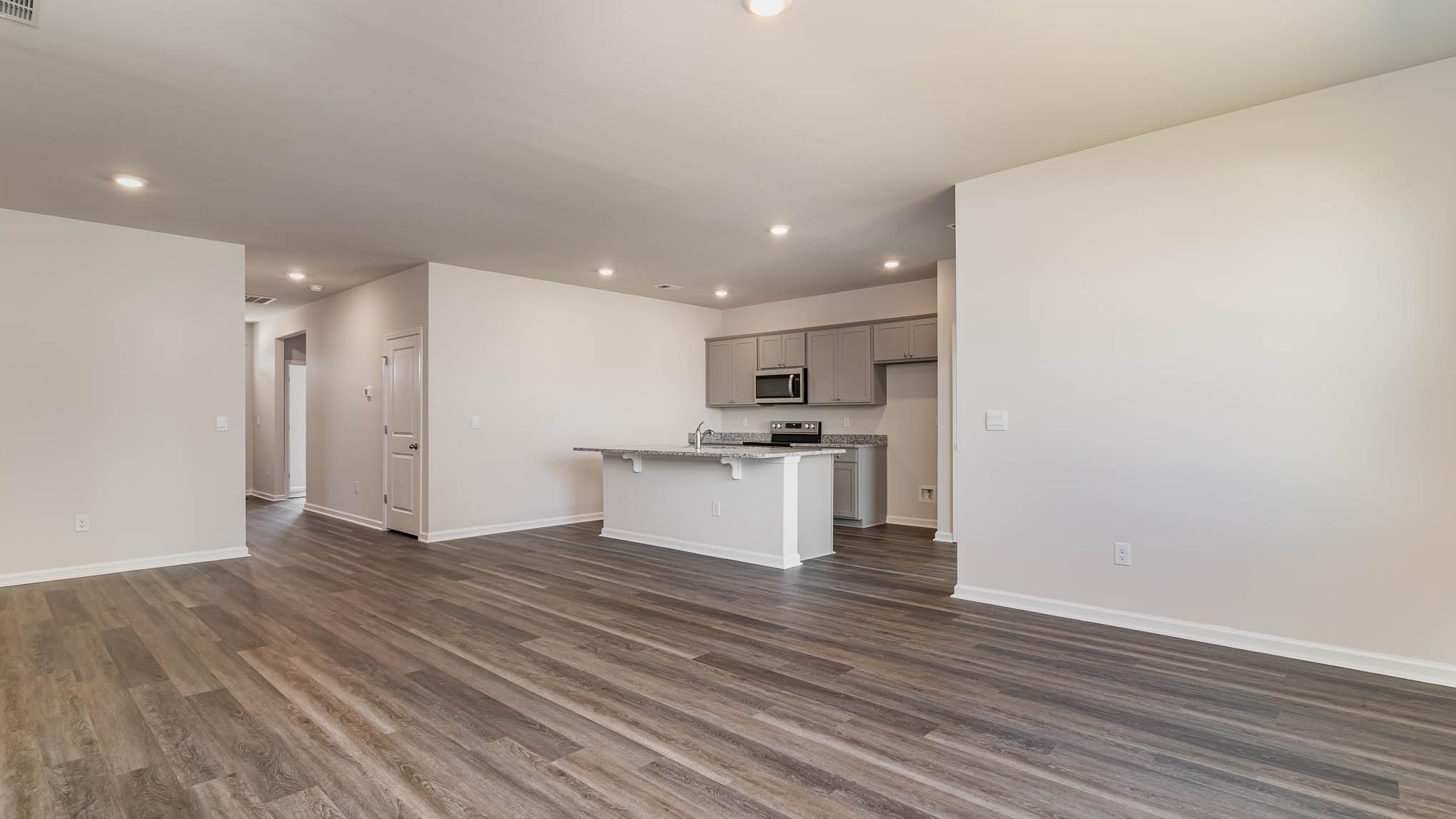 living room with ample lighting