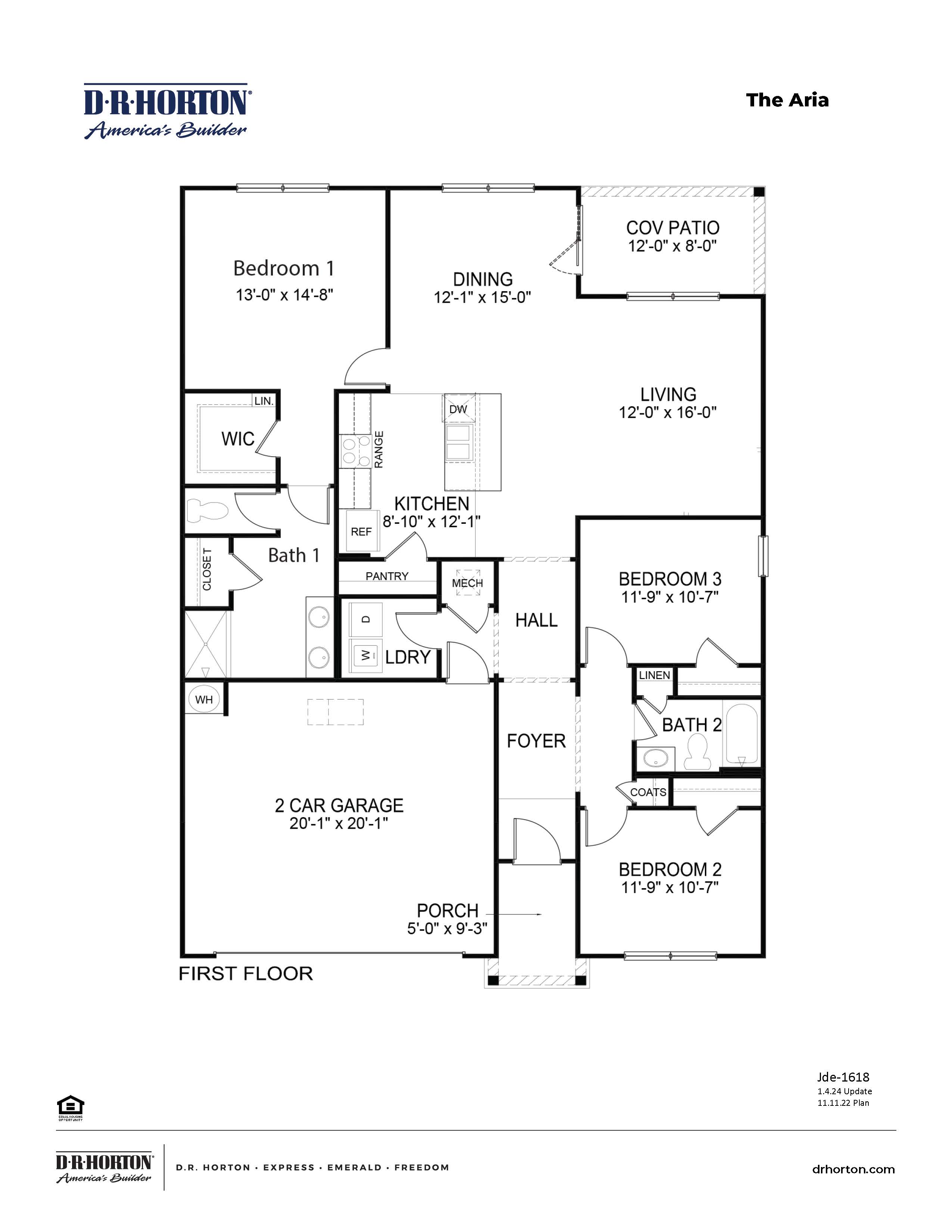 Aria floorplan