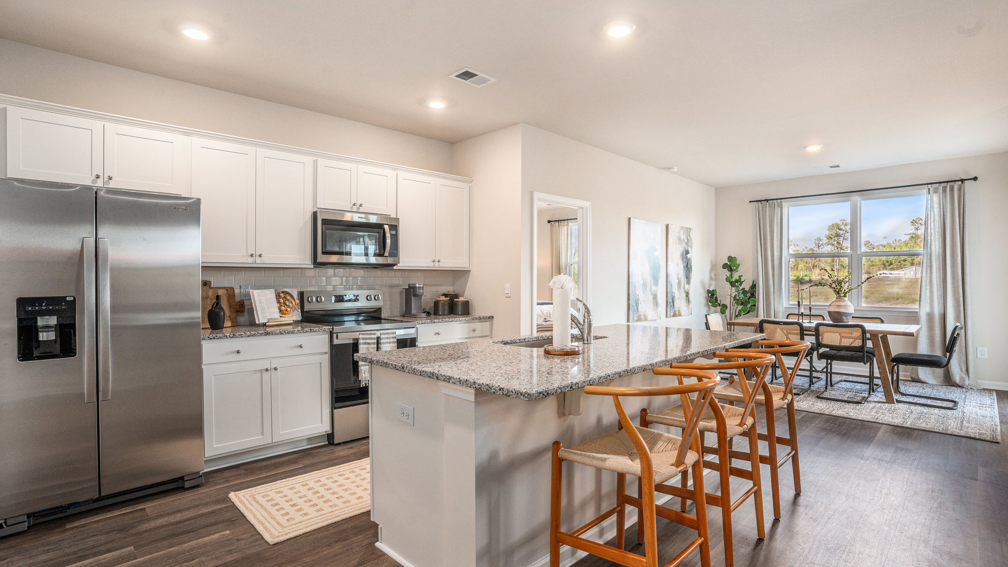 kitchen with granite counters
