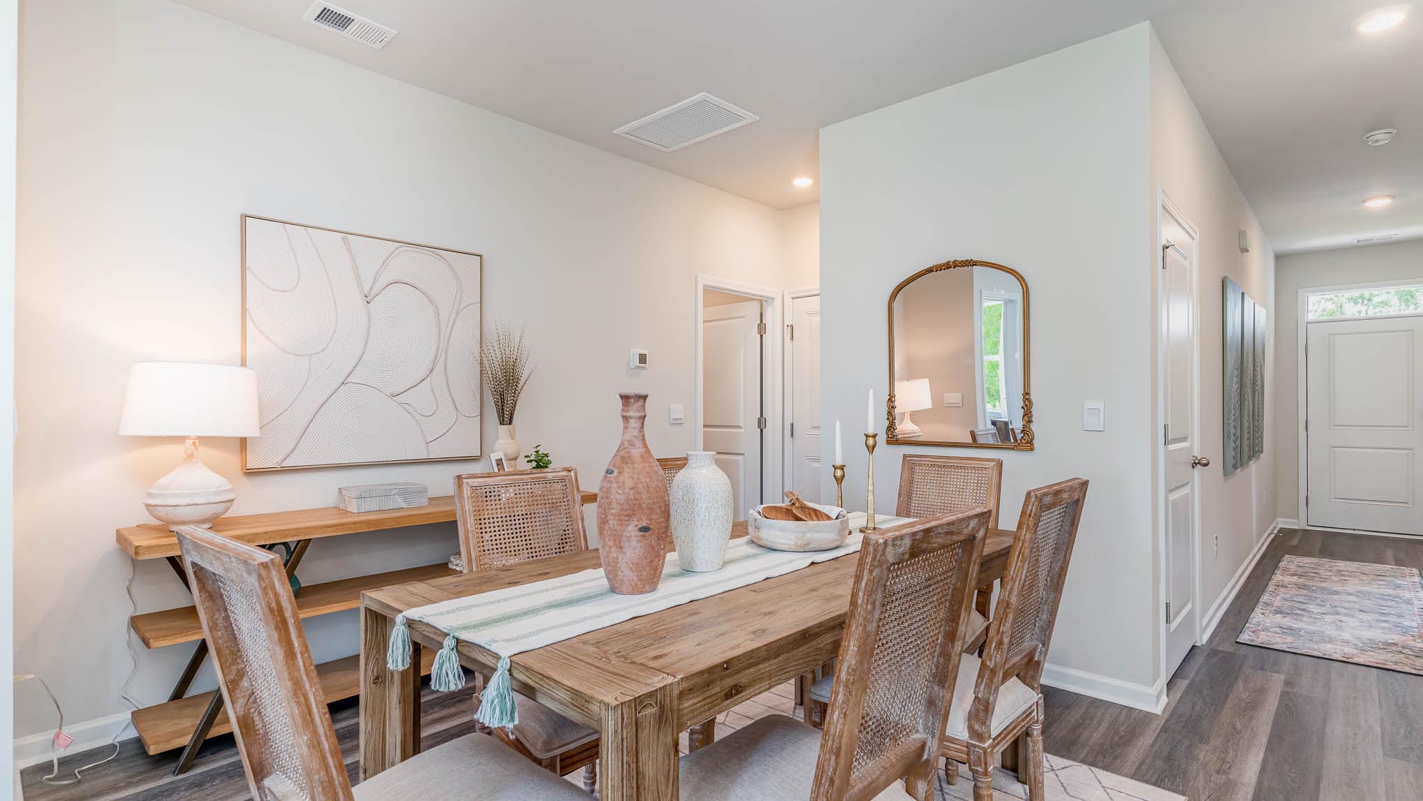 dining area with large table