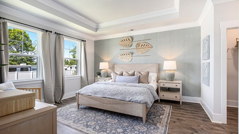 bedroom with large window