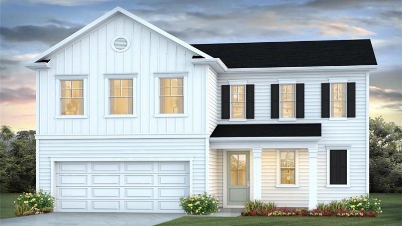 two story home with vinyl siding