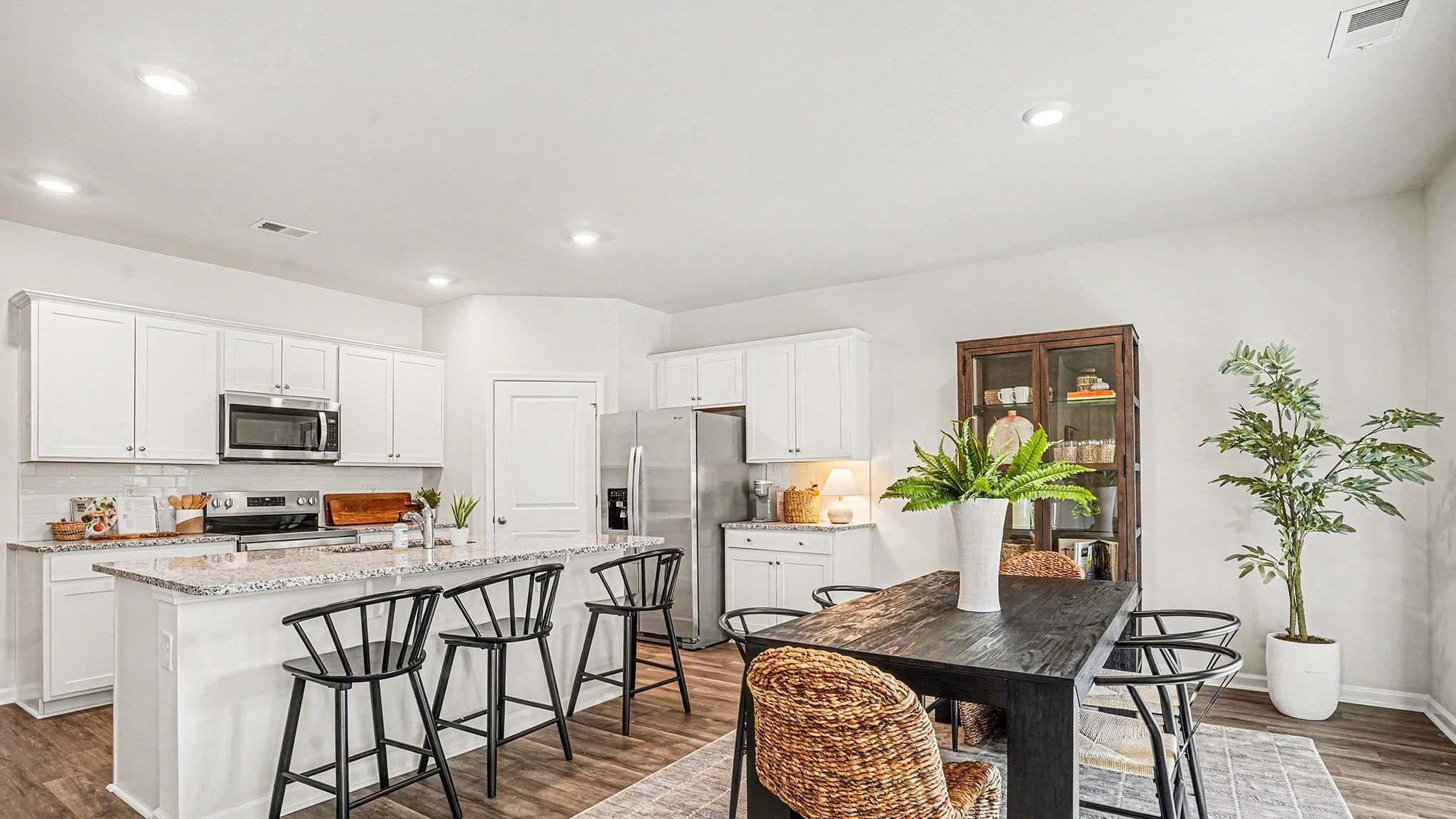 kitchen with granite countertops