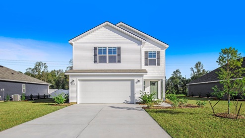 two story home with vinyl siding