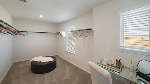 winding creek model primary walk-in closet