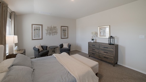 winding creek model primary bedroom
