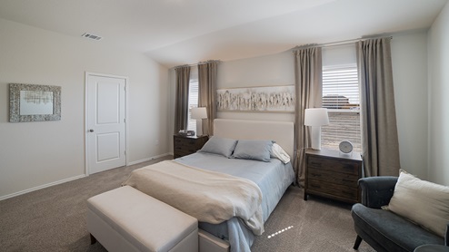 winding creek model primary bedroom