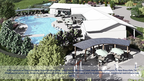 winding creek amenities aerial overview