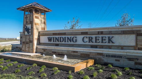 winding creek entry monument