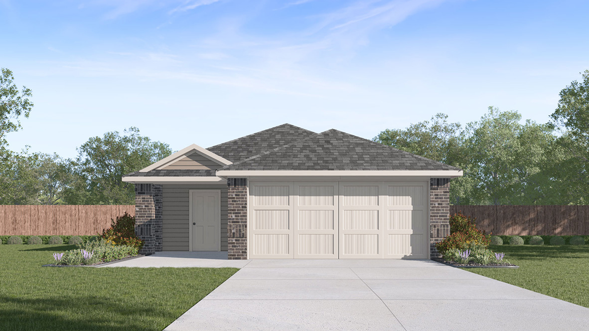 DR Horton New Braunfels Winding Creek the uma 1544 sq ft 4 bed 2 bath 2 car 1 story elevation a