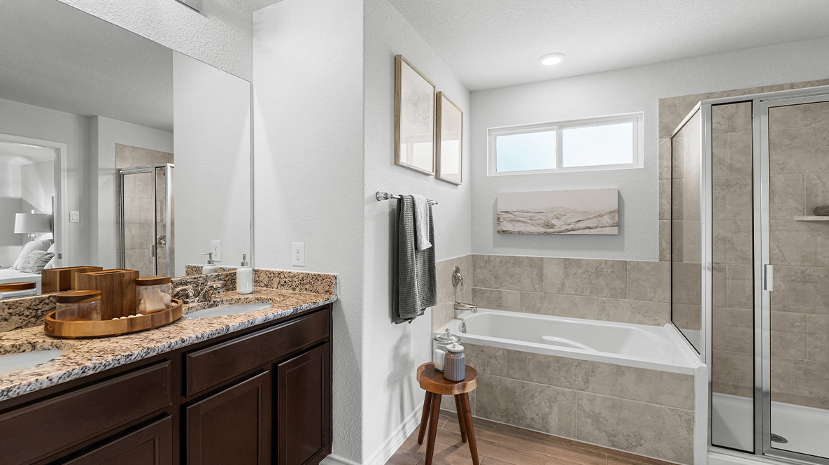 steele creek model primary bathroom