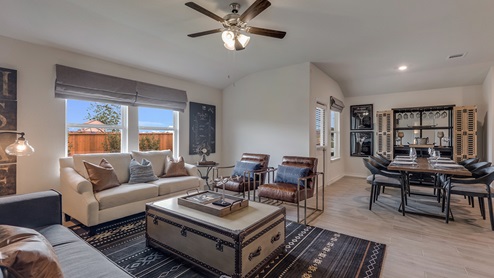 steele creek model living & dining room