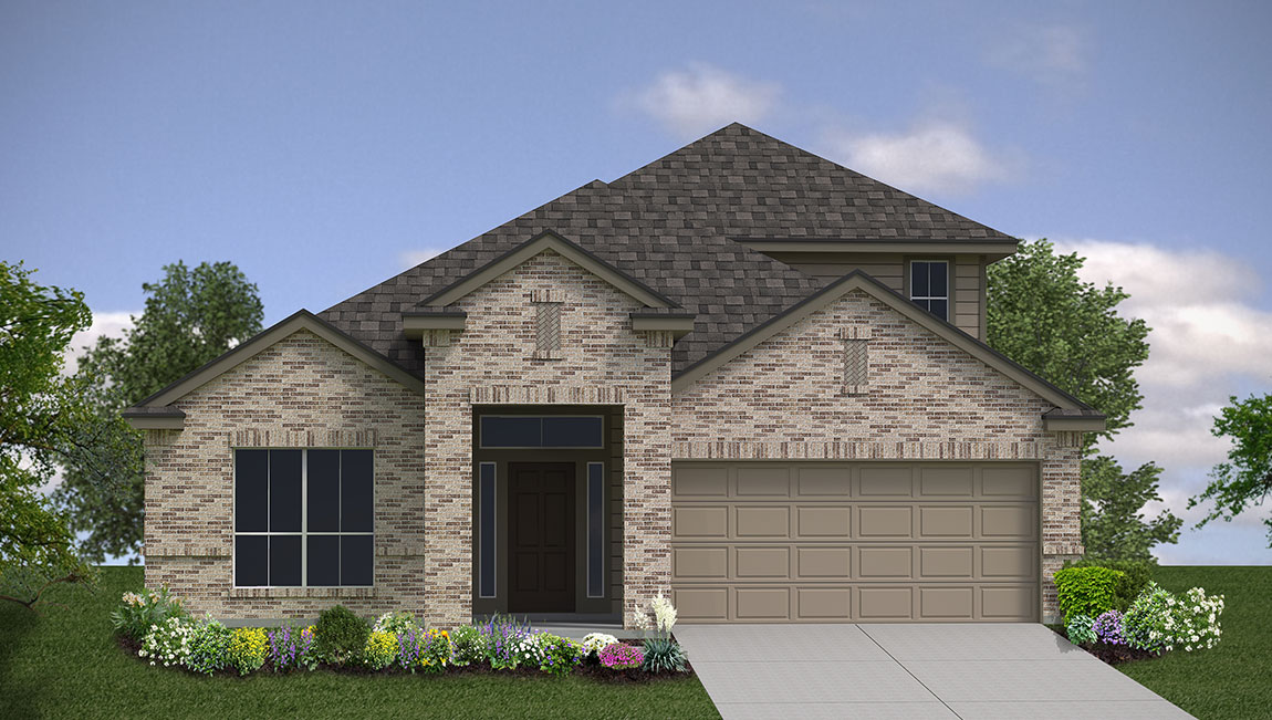 DR Horton Cibolo Steele Creek the hondo 2702 sq ft 4 bed 3 bath 2 car 2 story elevation a