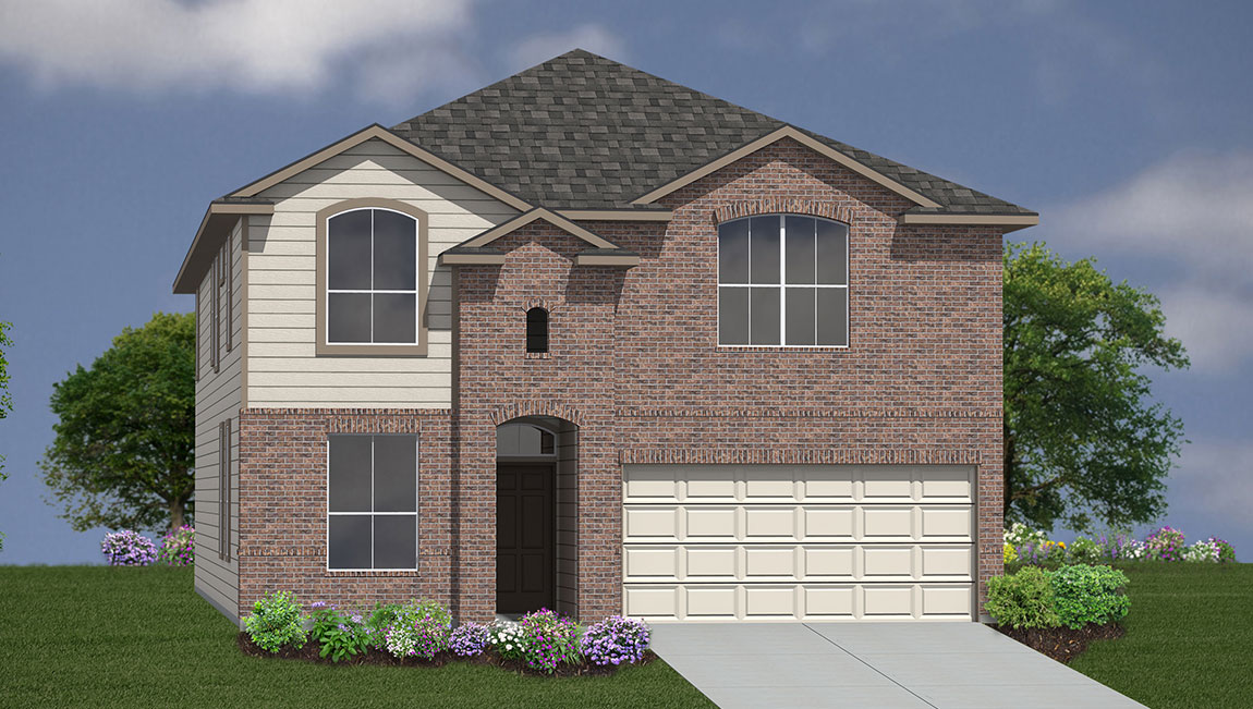DR Horton Cibolo Steele Creek the clydesdale 3534 sq ft 5 bed 3.5 bath 2 car 2 story elevation a