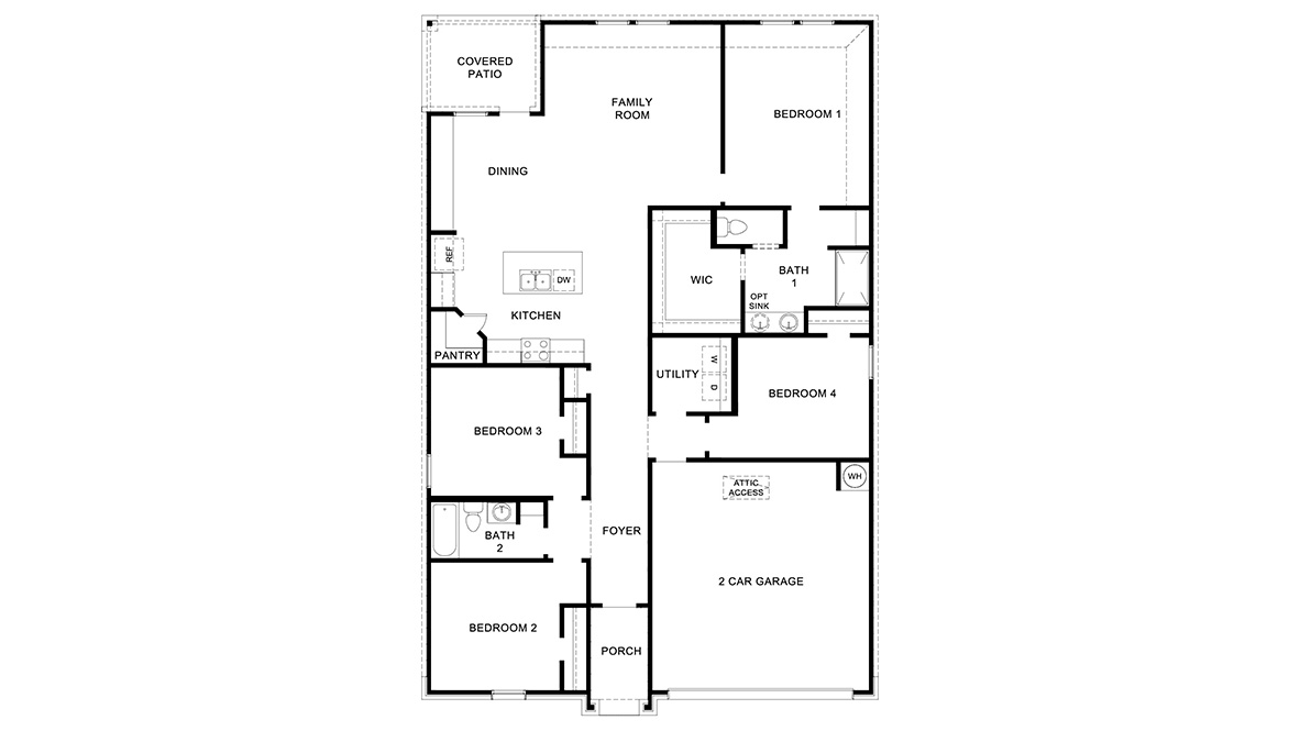 DR Horton Cibolo Steele Creek the irvine 1796 sq ft 4 bed 2 bath 2 car 1 story