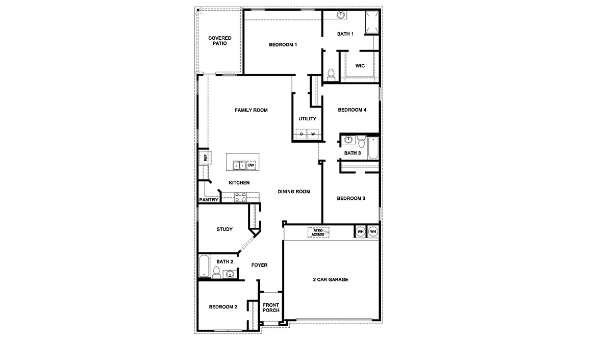 DR Horton Cibolo Steele Creek the lakeway 2034 sq ft 4 bed 3 bath 2 car 1 story