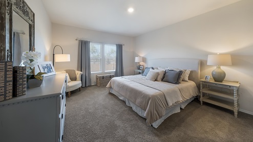preserve at medina model primary bedroom