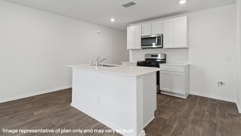 preserve at medina model home kitchen
