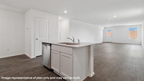 preserve at medina model home kitchen
