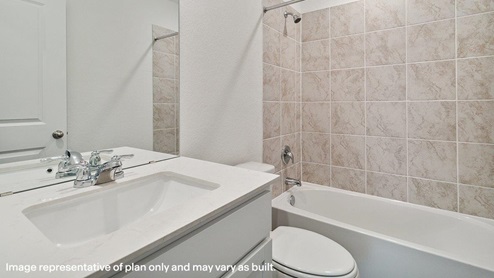 preserve at medina model home bathroom