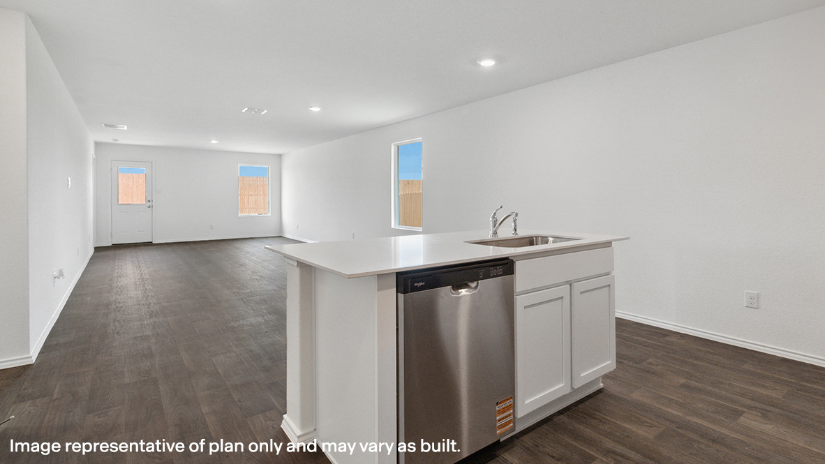 Kitchen with whirlpool appliances.