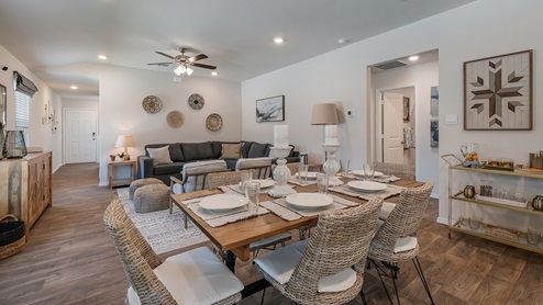 salado creek model living & dining room