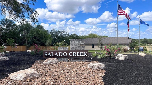 DR Horton San Antonio Salado Creek entry monument