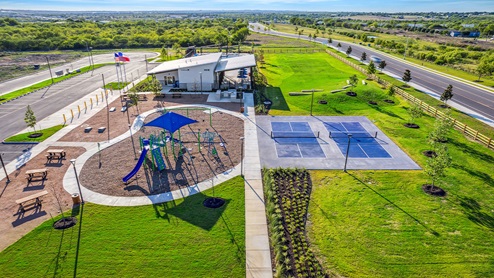 DR Horton Converse Avenida amenity center and flag poles