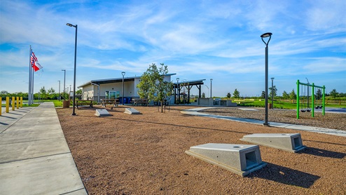 DR Horton Converse Avenida amenity center and flag poles