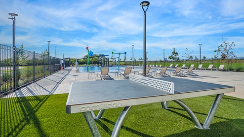DR Horton Converse Avenida pool and ping pong table