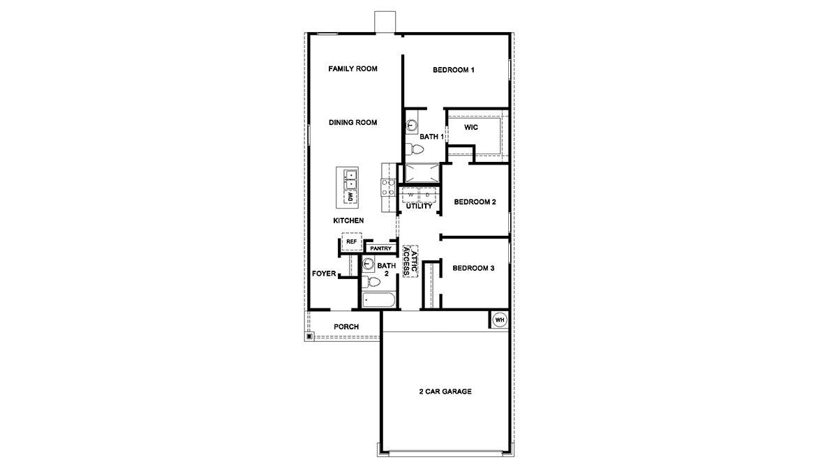 DR Horton Converse Avenida the atlanta 1156 sq ft 3 bed 2 bath 2 car 1 story