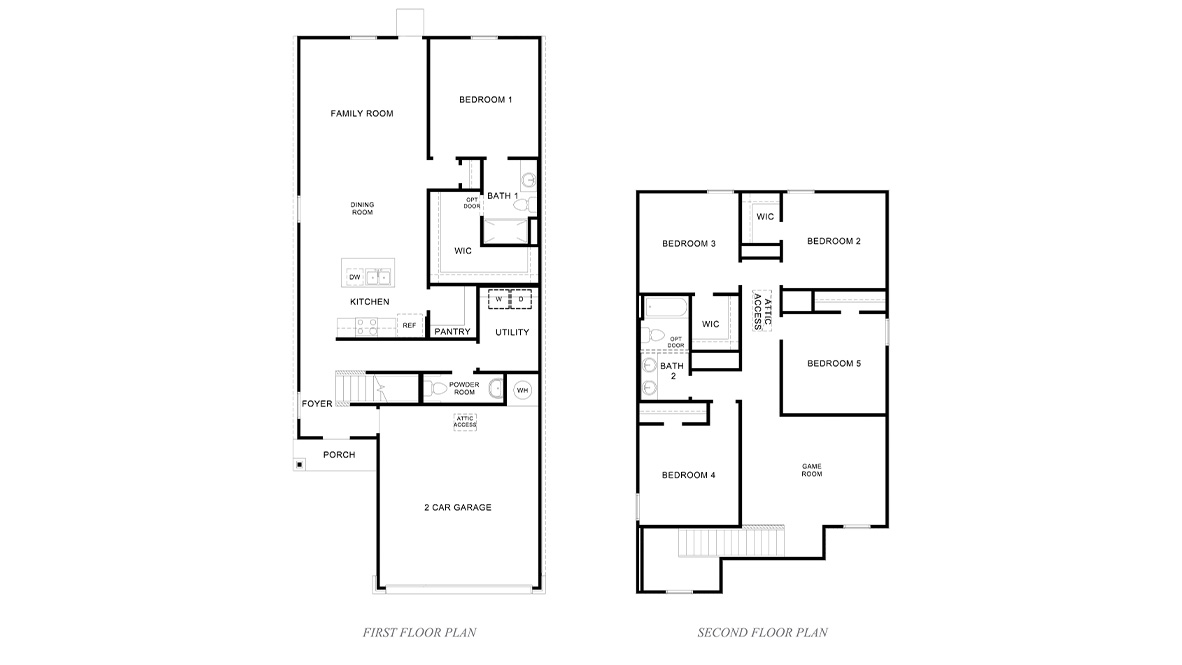DR Horton Converse Avenida the garner 5 bed 2.5 bath 2 car 2 story 2203 sq ft